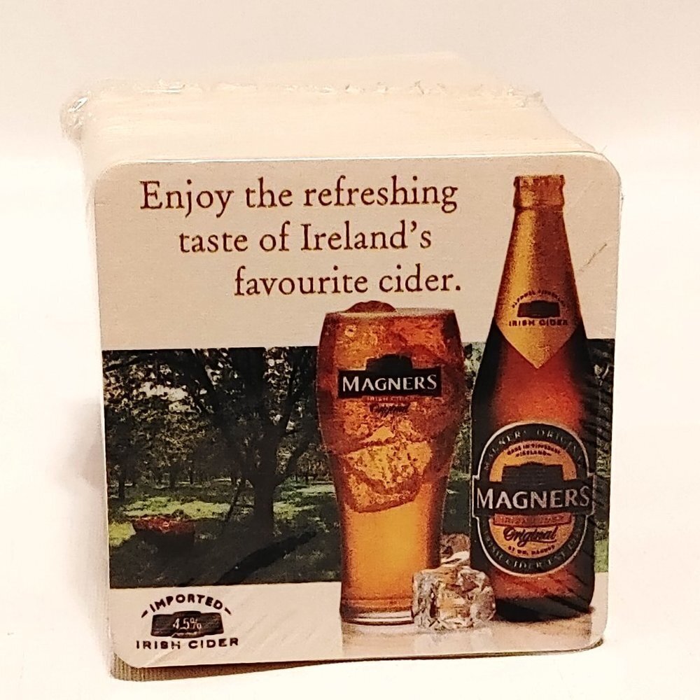 MAGNERS Irish Cider Bar Coaster Pack of 100 Sealed